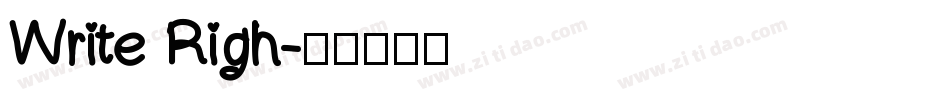 Write Righ字体转换